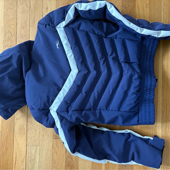 KJUS Blue and White Junior’s Mila Ski Jacket - Picture 3 of 4